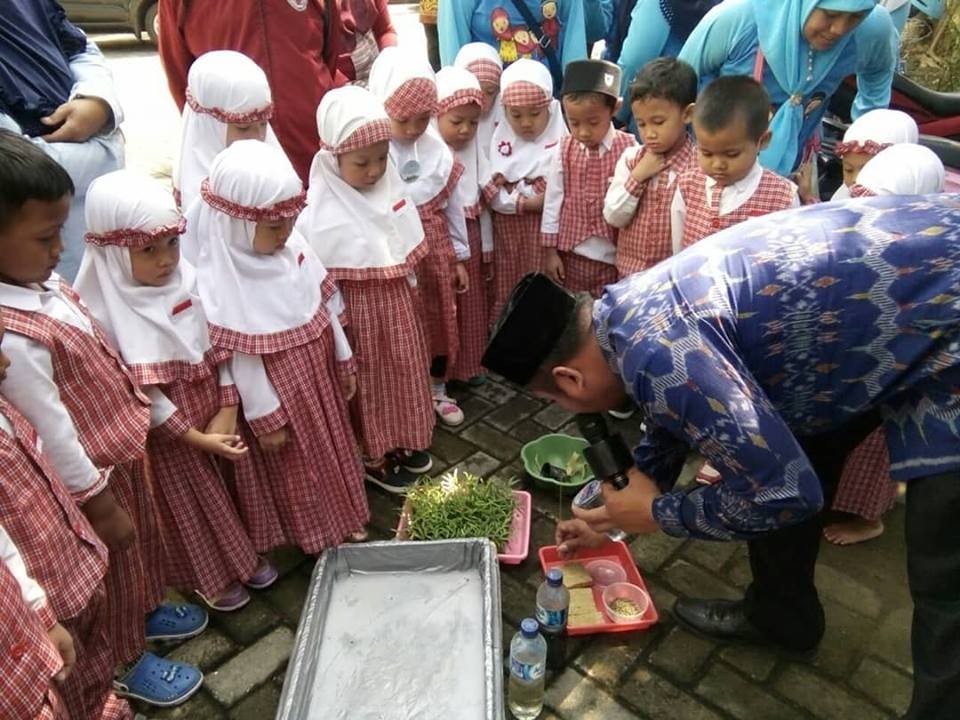 FP UNISKA dikunjungi adik-adik lucu sholeh/sholehah dari PAUD Budi Mulia Banaran Kediri